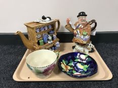 Two Ringtons novelty teapots - The Delivery Man,