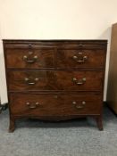 A Regency mahogany gentleman's chest with brushing slide