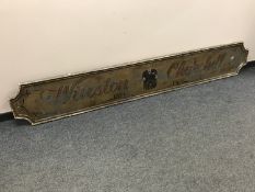 A double sided painted advertising sign - Winston Churchill