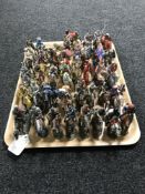 A tray of approximately 40 Del Prado metal figures - Soldiers on horseback