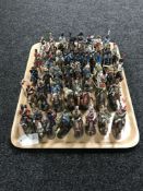 A tray of approximately 40 Del Prado metal figures - Soldiers on horseback