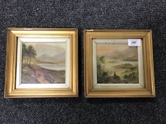 A pair of 20th century watercolours,