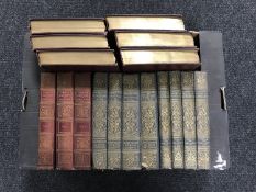 A box of nine volumes - Cassells History of England together with eight volumes of Knowledge