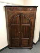 A Georgian mahogany corner cabinet CONDITION REPORT: 100cm wide,