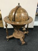 A globe drinks trolley