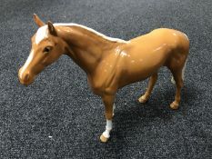 A Beswick horse - Bois Roussel racehorse, model 701, palomino,