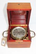 A fine quality boxed chronometer by John Fletcher, maker to the Admiralty, 48 Lombard street,