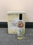 Eighteen bottles of Italian Tallini Garganegi Pinot Grigio wine (three boxes)
