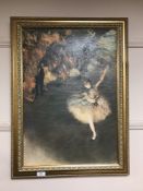 An Artagraph edition : Ballet dancer, framed.