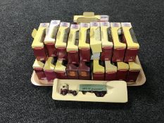 A tray of twenty boxed Lledo trackside diecast vehicles