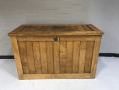 A mid twentieth century oak vestments chest