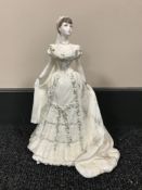 A Coalport commemorative figure- Queen Mary 3055/7500