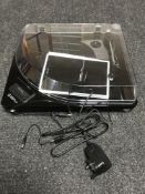 An Ion Ipod dock turn table