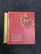 An album of WWI postcards including silks,