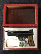 A Webley air pistol mark I,