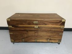 A camphor wood chest CONDITION REPORT: This measures 102cm long,