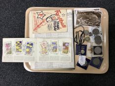 A tray of a copy of the Times february 13th 1929 together with a football stars today book,