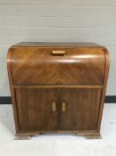 A mid 20th century record player cabinet