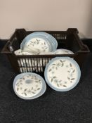 A box of Wedgwood penshurst dinner ware