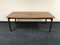 A mid 20th century mahogany dining table