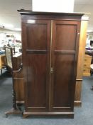 A Victorian mahogany double door hall cupboard CONDITION REPORT: Height 185cm,