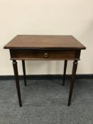 A Regency style mahogany side table,