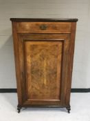 A late 19th century mahogany and walnut cabinet
