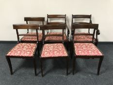 A set of six 20th century dining chairs
