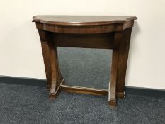 A burr walnut console table