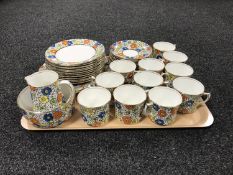 A thirty eight piece Atlas China floral tea set,