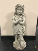 A concrete garden figure - fairy