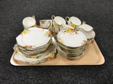 A thirty seven piece Royal Paragon china tea set