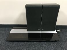 A Bang & Olufsen Beovox 2200 music centre and a pair of Beovox 25 speakers
