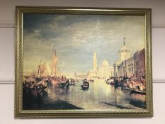 An Artagraph Edition : Venetian canal, 88 cm x 68 cm, framed.