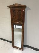 A Victorian mahogany hall mirror