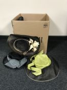 A box of assorted lady's hats