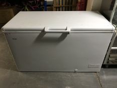 A Haier chest freezer