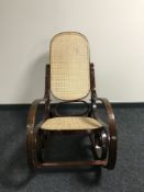 A Bentwood style rocking chair