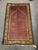 A Baluchi prayer rug 135 cm x 81 cm