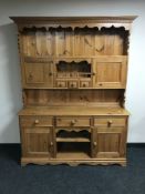 A pine kitchen dresser