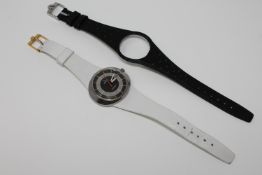 A Gents stainless steel Omega Geneve Dynamic automatic calendar centre seconds wristwatch,