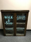 An Edwardian glazed bookcase - Wick & Son