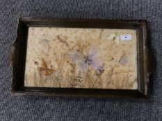 A mid twentieth century butterfly tray