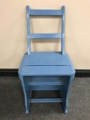 A set of painted library steps