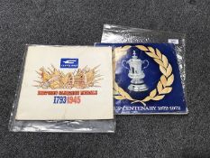 A set of Cleveland Historic Campaign medals 1793 - 1945 in folder with a set of FA Cup Centenary