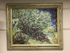 An Artagraph edition - Impressionist study of trees, 89cm x 69cm, framed.