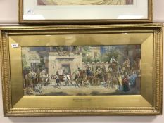 J Behenna Taylor : Jacob Journeying to Egypt, watercolour, 69 cm x 29 cm, signed with monogram,