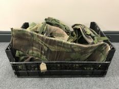 A basket containing military DP accessories