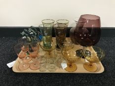 A pair of Mdina glass paperweights,