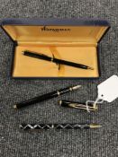 A boxed Waterman two piece pen set,